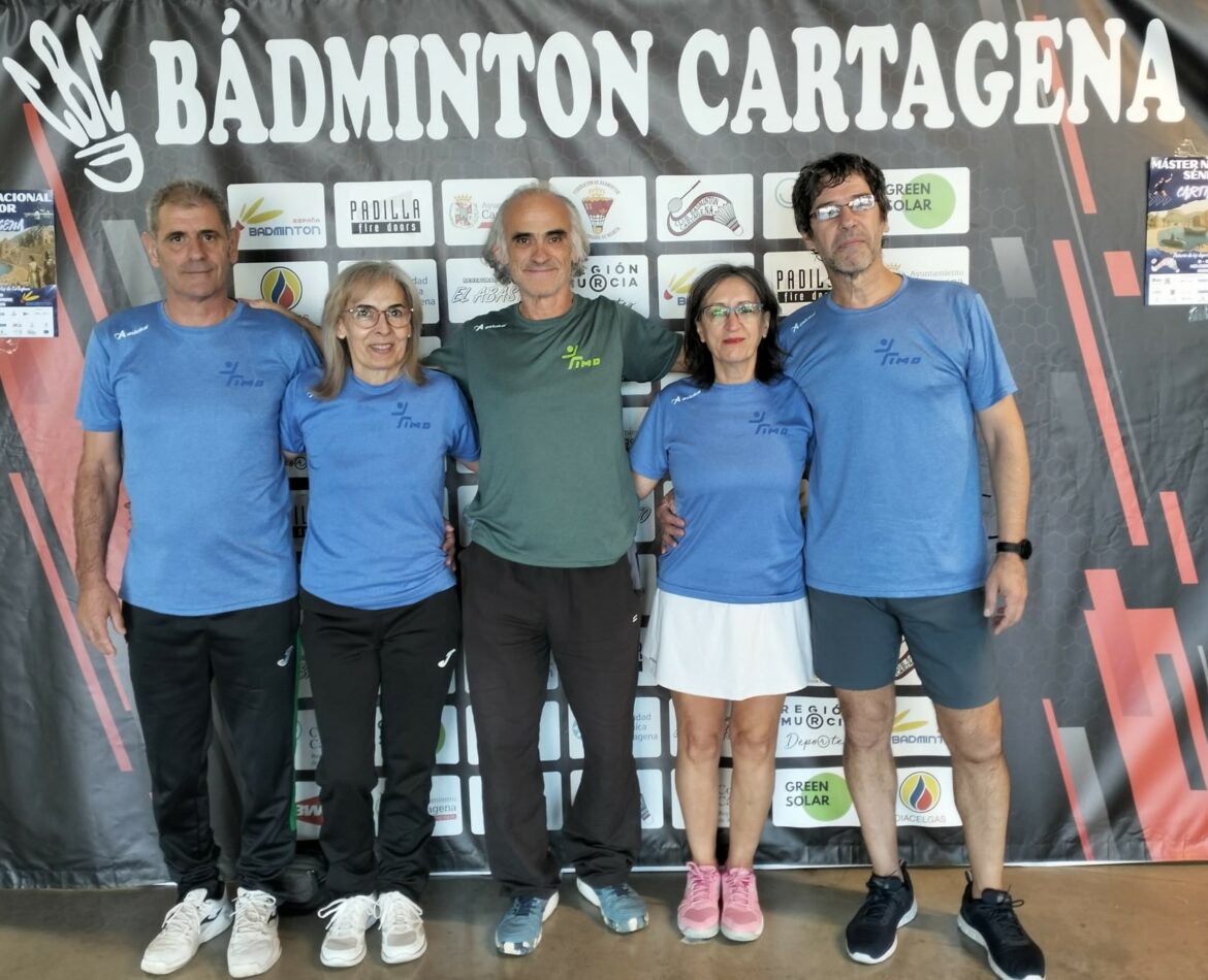 Bádminton | Grandes resultados para los albaceteños en el máster senior de Cartagena