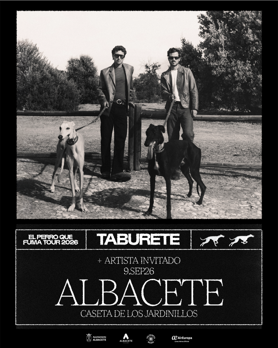Taburete con ‘El perro que fuma tour’ en la Feria de Albacete 2026 Taburete con ‘El perro que fuma tour’ en la Feria de Albacete 2026