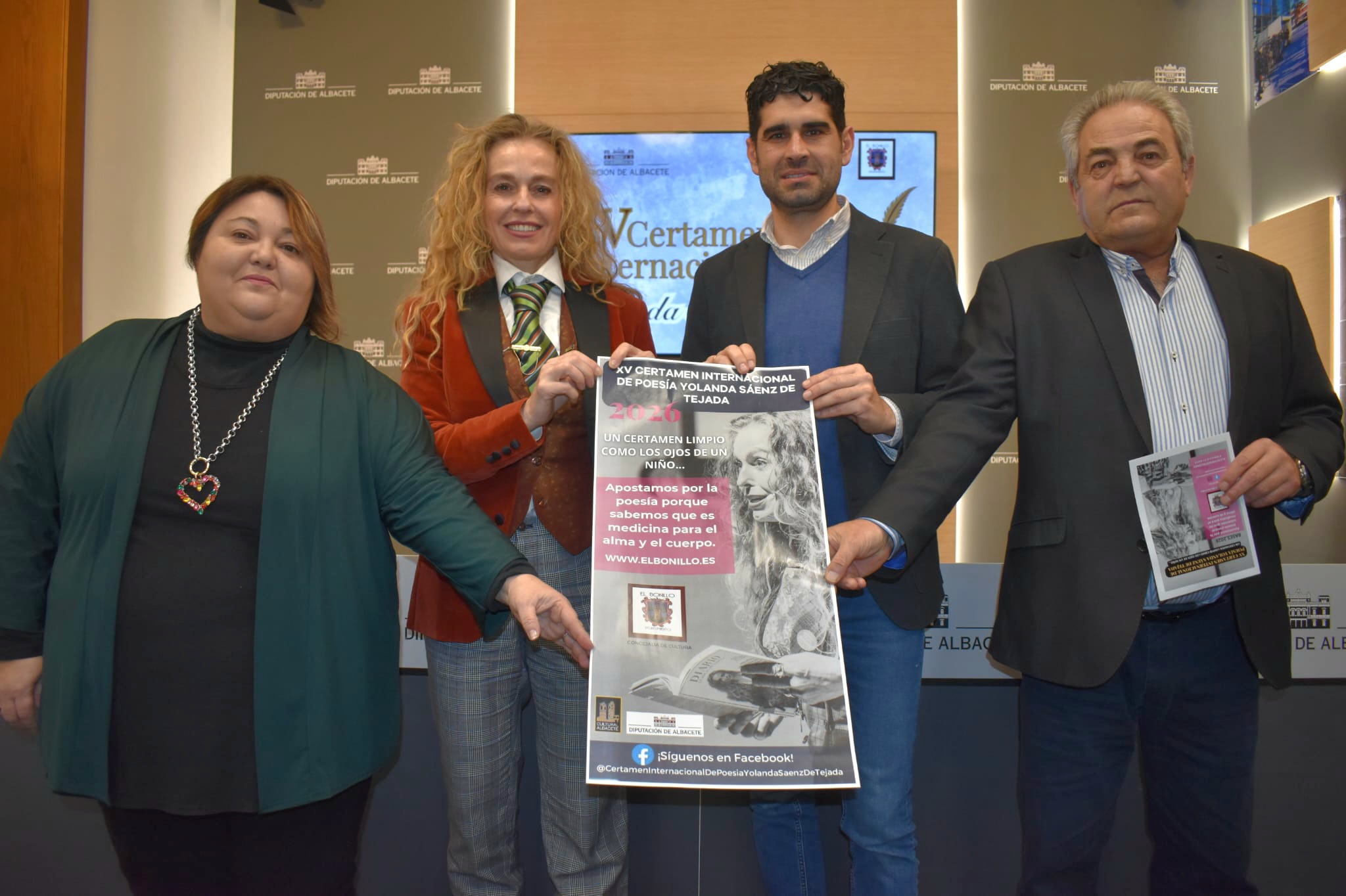 <em><strong>El Certamen Internacional de Poesía ‘Yolanda Sáenz de Tejada’ cumple XV ediciones “más vivo que nunca” de la mano del Ayuntamiento de El Bonillo y con el respaldo de la Diputación</strong></em>