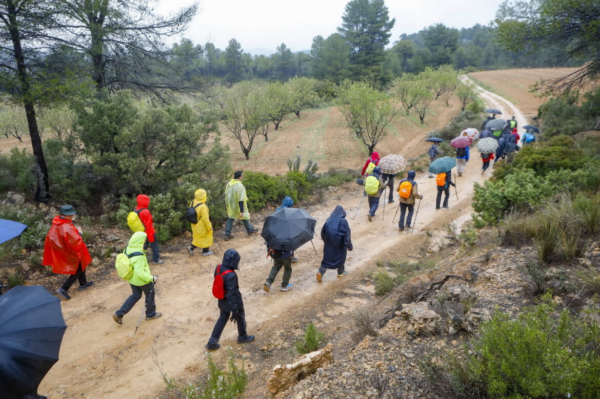 El agua fue protagonista en las dos nuevas Rutas de Senderismo de la Diputación, en Villamalea y Ossa de Montiel