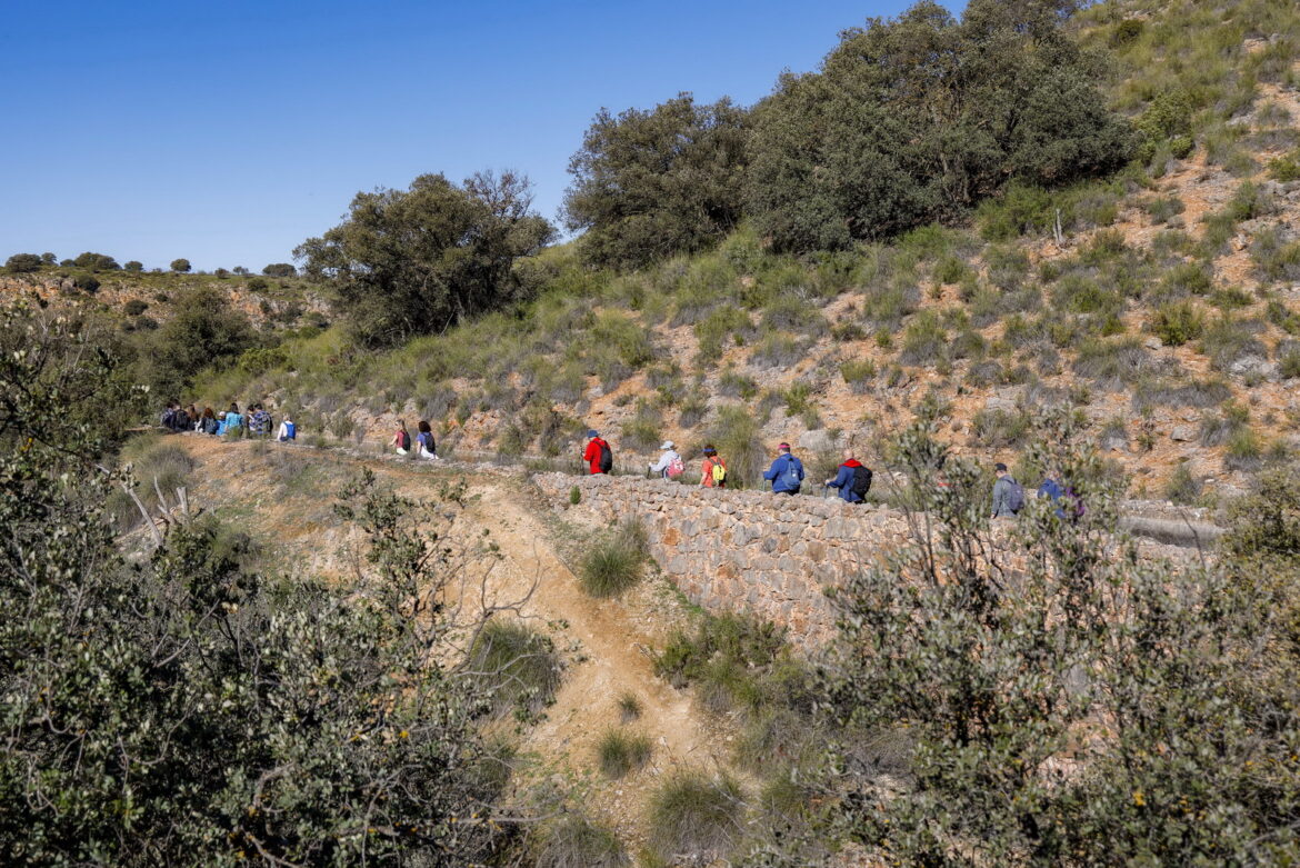 El agua fue protagonista en las dos nuevas Rutas de Senderismo de la Diputación, en Villamalea y Ossa de Montiel