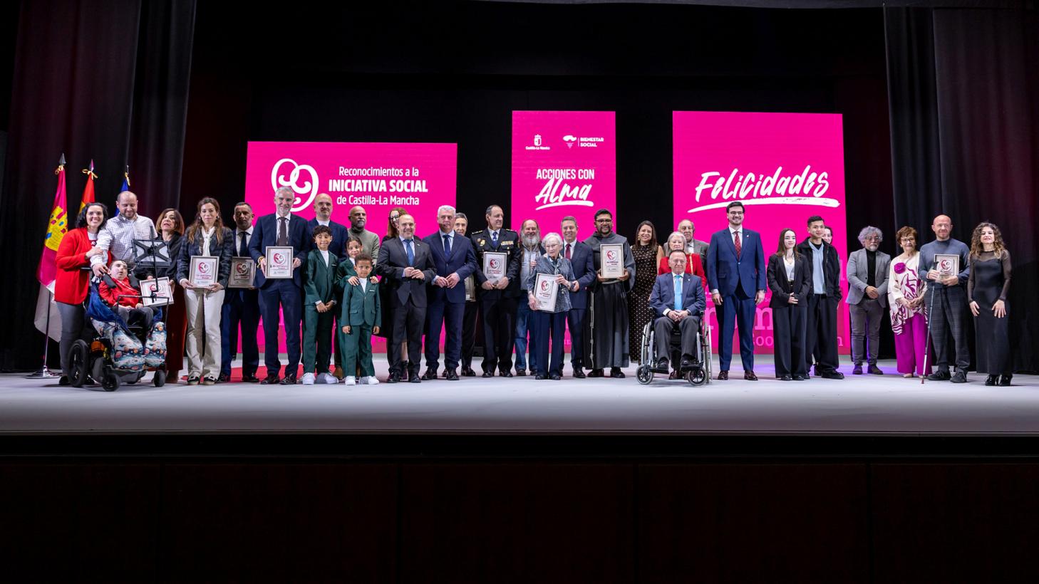 <strong>Castilla-La Mancha celebra 10 años de ‘Acciones con alma’ reconociendo a 17 personas y entidades que construyen una sociedad más justa, inclusiva y solidaria</strong>