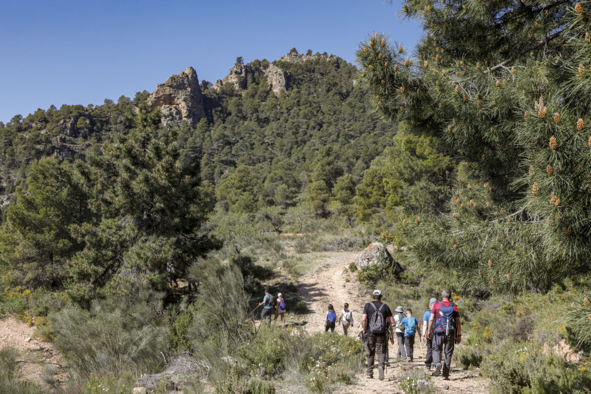 El sol primaveral, protagonista de las Rutas de Senderismo de la Diputación de Albacete, en Casas Ibáñez y Socovos