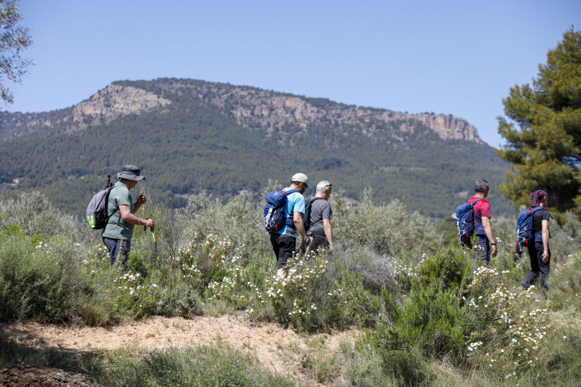 El sol primaveral, protagonista de las Rutas de Senderismo de la Diputación de Albacete, en Casas Ibáñez y Socovos
