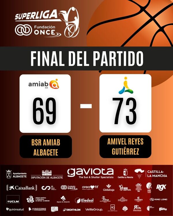 El BSR Amiab luchará por el tercer puesto tras caer ante Amivel Reyes Gutiérrez