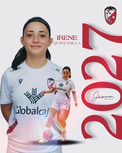 Irene Quintanilla y el Globalcaja Albacete Fútbol Sala acuerdan ampliar su vinculación hasta 2027. Irene Quintanilla y el Globalcaja Albacete Fútbol Sala acuerdan ampliar su vinculación hasta 2027.