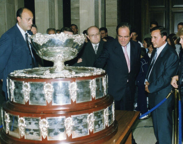 LA ELIMINATORIA DE COPA DAVIS EN<br>ALBACETE CUMPLE 25 AÑOS