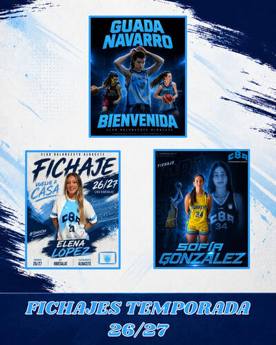 EL CBA ANUNCIA SUS INCORPORACIONES DE CARA A LA TEMPORADA 26/27 EL CBA ANUNCIA SUS INCORPORACIONES DE CARA A LA TEMPORADA 26/27