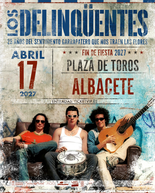 <strong>LOS DELINQÜENTES ANUNCIAN CONCIERTO EN ALBACETE DENTRO DE SU HISTÓRICA GIRA DE 25 ANIVERSARIO</strong>