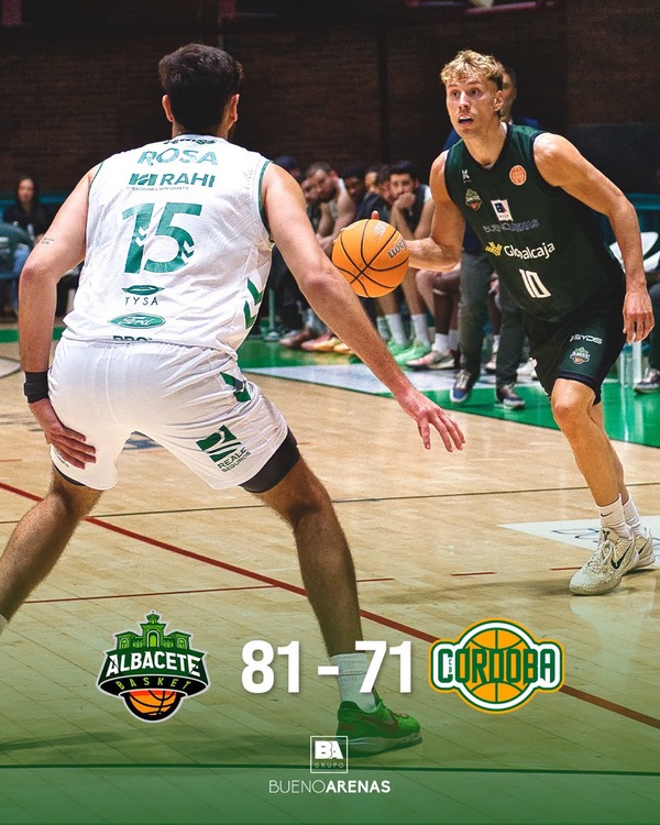 Fortaleza en el Parque: El Bueno Arenas Albacete Basket impone su ley ante el Córdoba (81-71) Fortaleza en el Parque: El Bueno Arenas Albacete Basket impone su ley ante el Córdoba (81-71)